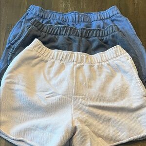 Aerie Women's Athletic Shorts - Blue, Gray, Cream small